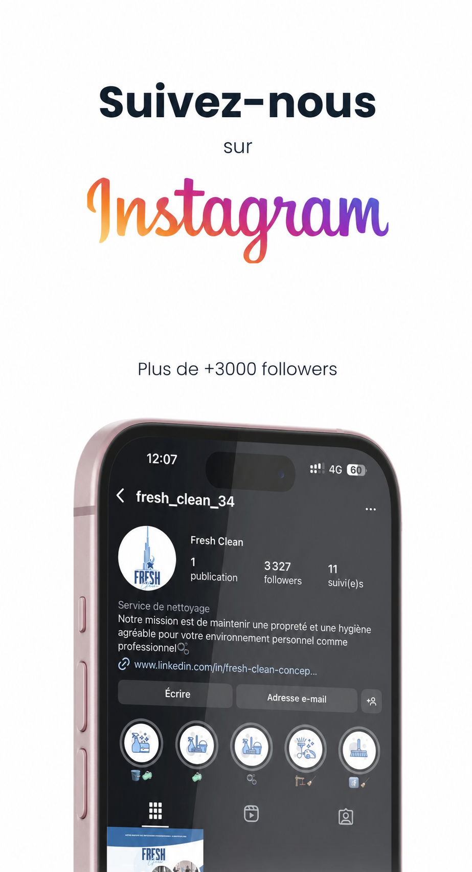 Fresh Clean sur Instagram